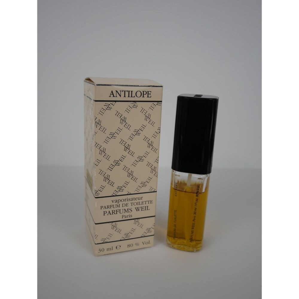 Vintage Antilope Parfums Weil Paris 30ml Perfume Bottle Collector Display